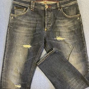 Philipp Plain Super Straight Cut Jeans